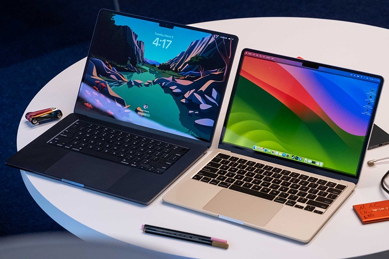 Sử dụng màn hình Liquid Retina với hai tùy chọn kích thước phổ biến là 13.6 inch và 15.3 inch