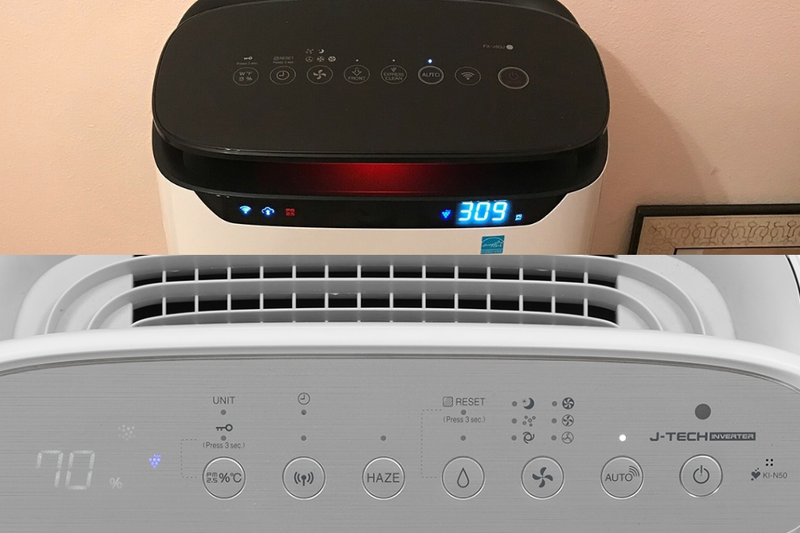 C&aacute;c k&yacute; hiệu tr&ecirc;n m&aacute;y lọc kh&ocirc;ng kh&iacute; Sharp (5)