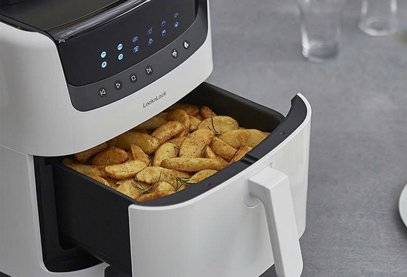 C&aacute;c k&yacute; hiệu tr&ecirc;n nồi chi&ecirc;n kh&ocirc;ng dầu Lock&Lock ảnh 5