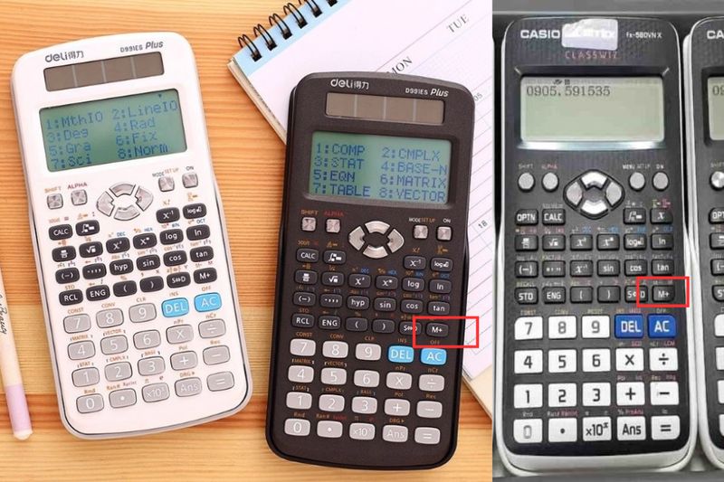 Cách bật chữ M trên máy tính Casio (2)