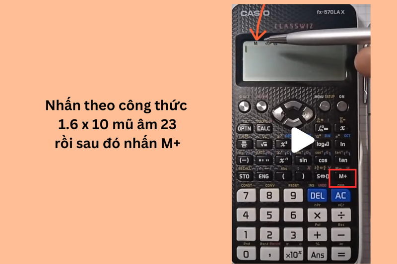 Cách bật chữ M trên máy tính Casio (4)
