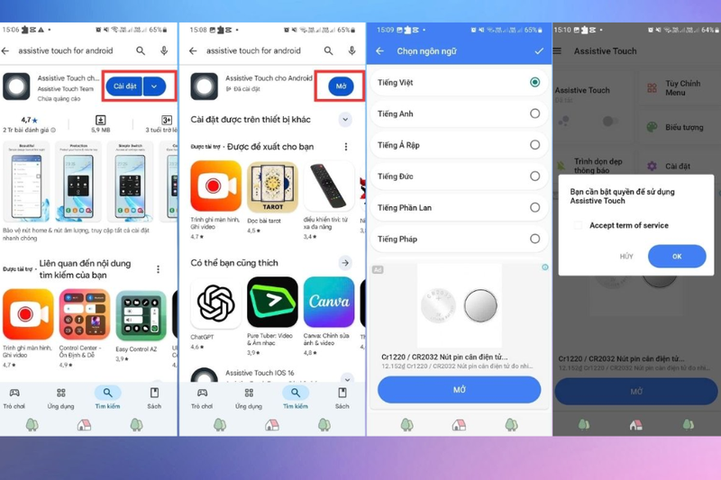Cách bật nút home ảo trên Android 1