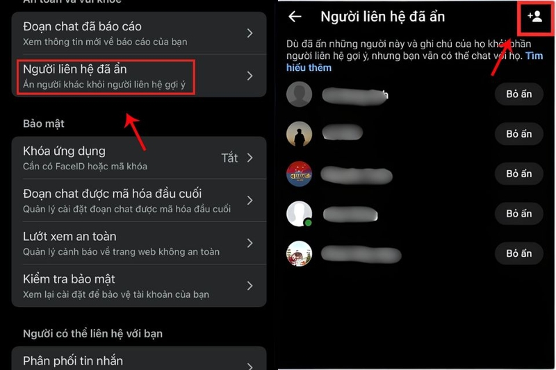 Cách bỏ ẩn người liên hệ được gợi ý trên Messenger 2