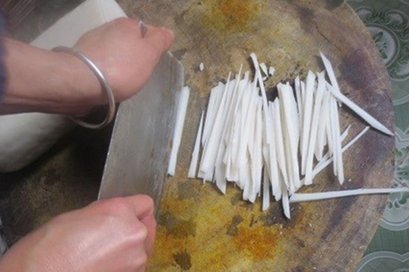 Cách chế biến bánh đá Hà Giang