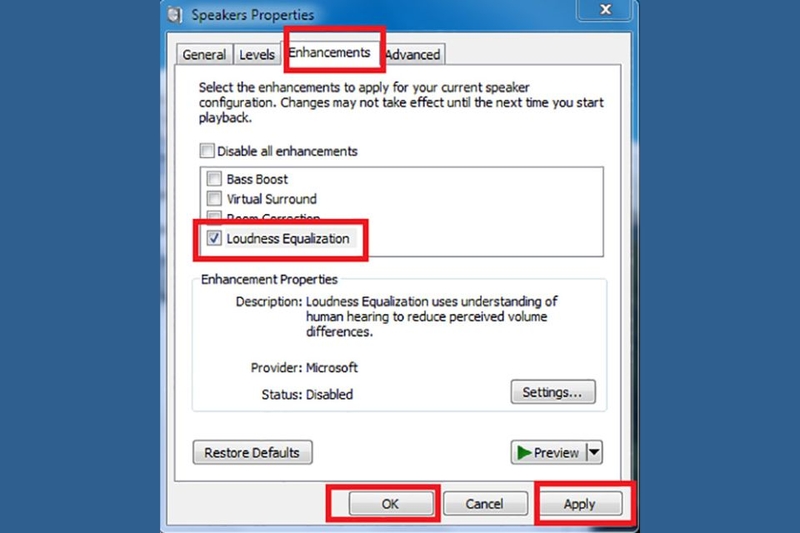 Cách chỉnh loa máy tính bị nhỏ bước 3