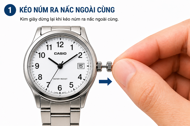 Cách chỉnh ngày giờ trên đồng hồ đeo tay ảnh 10