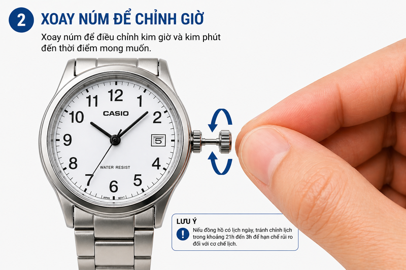 Cách chỉnh ngày giờ trên đồng hồ đeo tay ảnh 11