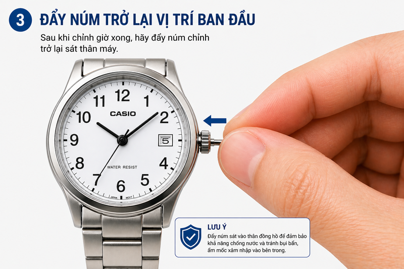 Cách chỉnh ngày giờ trên đồng hồ đeo tay ảnh 12