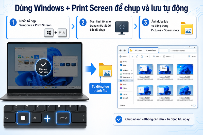 Cách chụp màn hình máy tính, laptop đời mới 2026 ảnh 5
