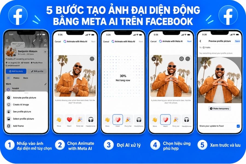 cách đặt video làm hình nền đại diện - ảnh thực hiện