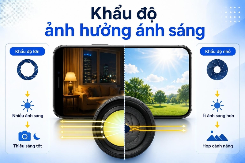 Cách điều chỉnh khẩu độ camera trên điện thoại ảnh 4