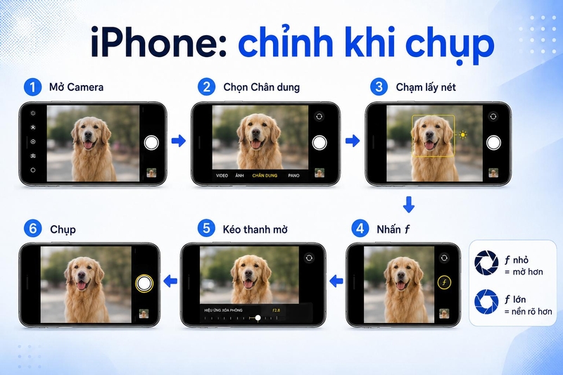 Cách điều chỉnh khẩu độ camera trên điện thoại ảnh 7