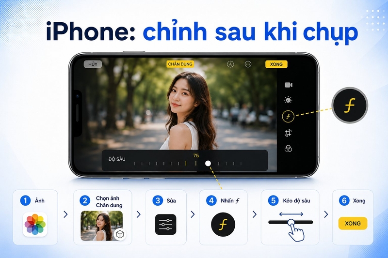 Cách điều chỉnh khẩu độ camera trên điện thoại ảnh 8