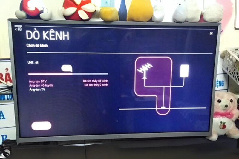 Cách dò kênh tivi LG bị đổi tần số thủ công