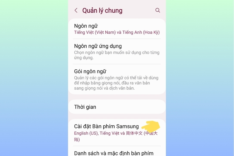 Cách đổi màu nền bàn phím trên điện thoại Samsung (3)