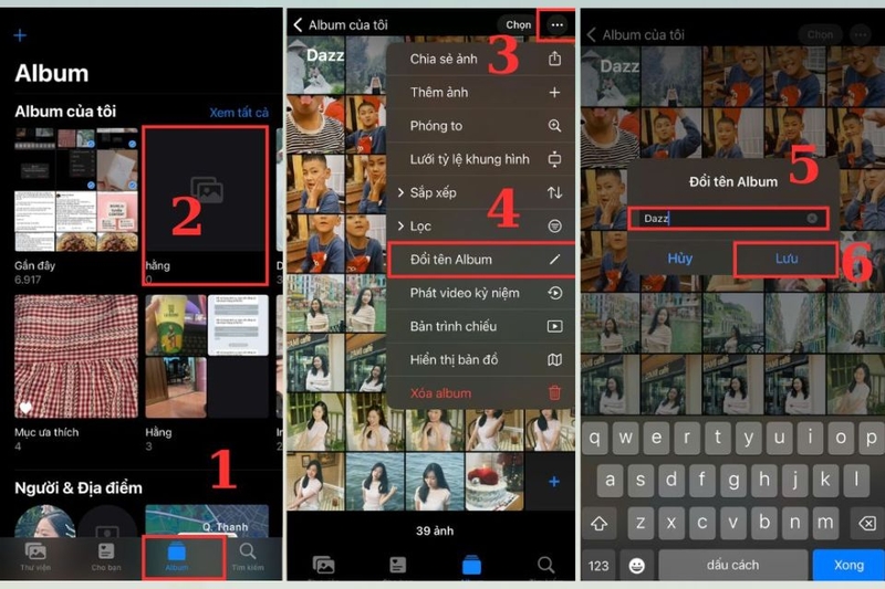 Cách đổi tên album trên iPhone