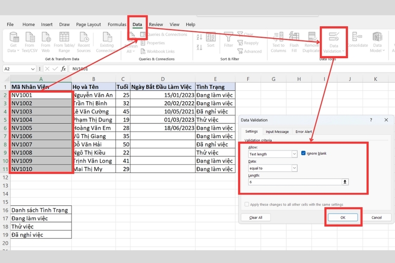 Cách giới hạn giá trị nhập Excel (7)