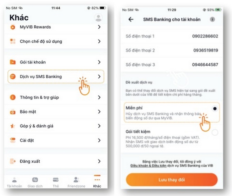 Cách hủy SMS Banking VIB ảnh 2
