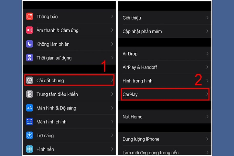 Kết nối iPhone với màn hình ô tô bằng Apple CarPlay