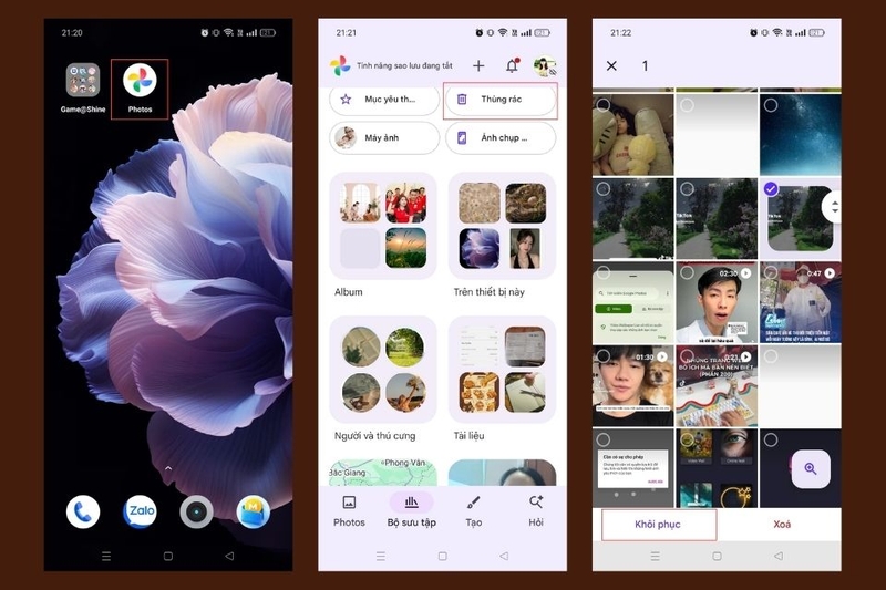 Cách khôi phục ảnh đã xóa trên Android