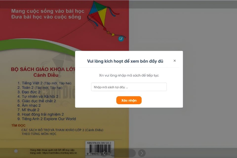 Cách 1: Kích hoạt từ trang chủ bước 3