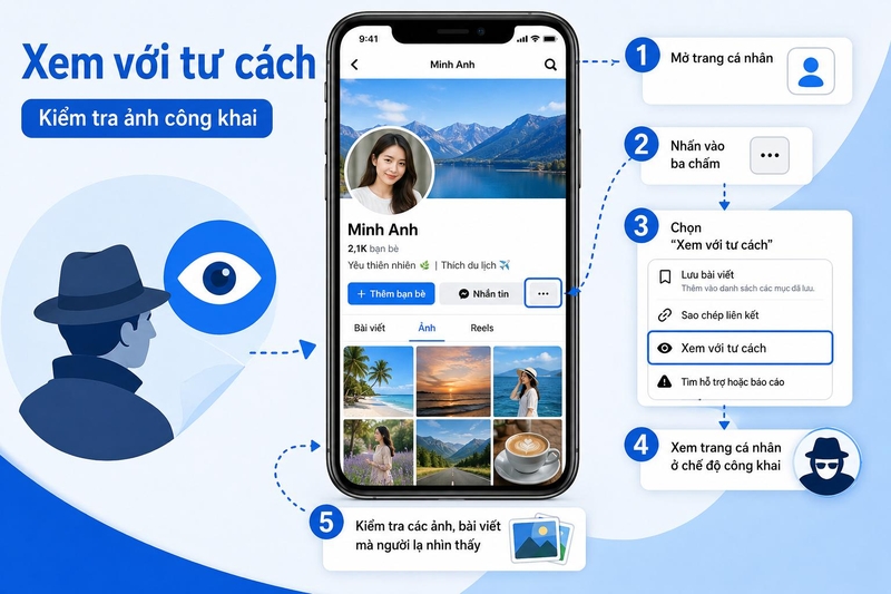 Cách kiểm tra ảnh Facebook có bị lộ không ảnh 2