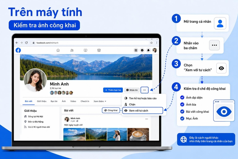 Cách kiểm tra ảnh Facebook có bị lộ không ảnh 3