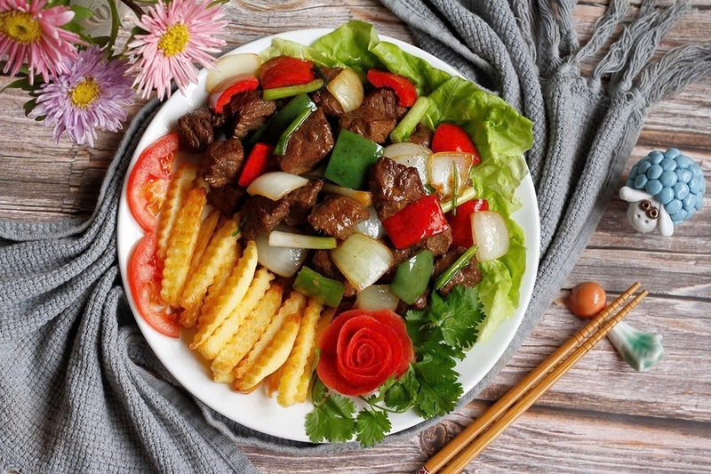 Cách làm bò lúc lắc rau củ quả ảnh 4