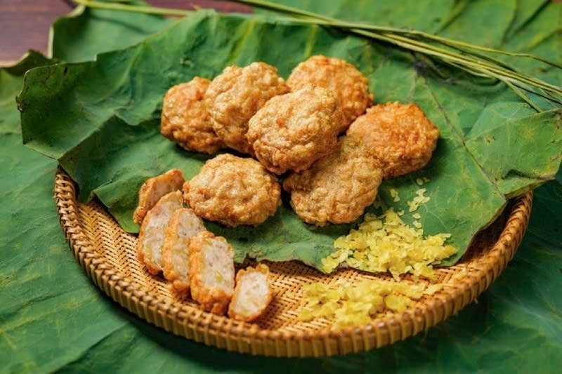 Cách làm chả cốm mộc ảnh 1