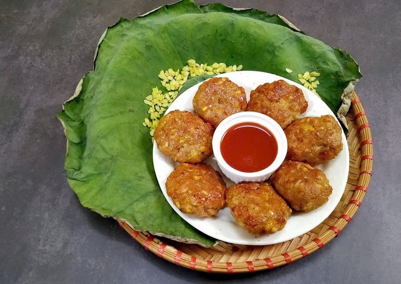 Cách làm chả cốm mộc ảnh 5