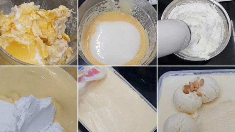 Cách làm kem sầu riêng với nước cốt dừa