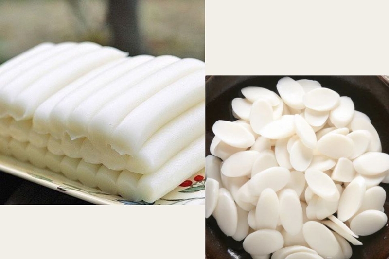 Chọn tokbokki dạng dài và tròn