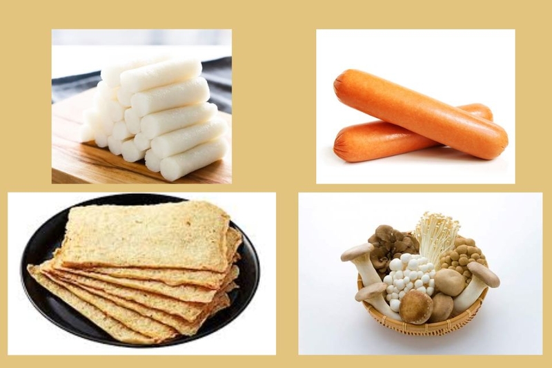 Chuẩn bị nguyên liệu làm lẩu Tokbokki