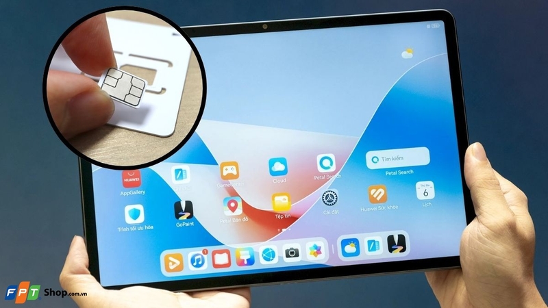 Cách lắp SIM vào máy tính bảng Huawei hình 10