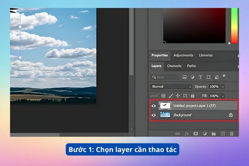 Cách lật một layer 1