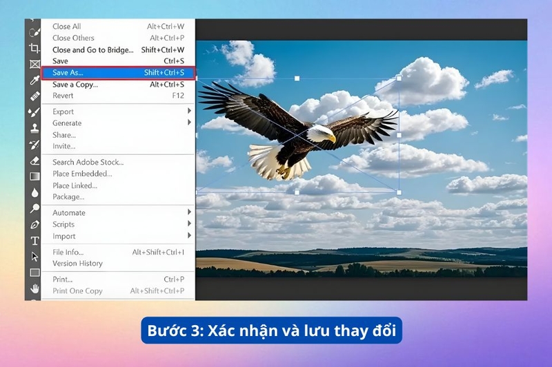 Cách lật một layer 3
