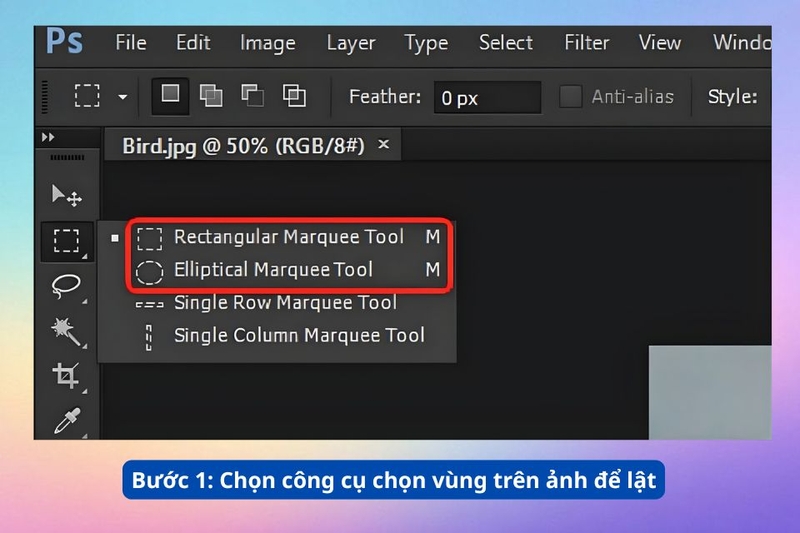 Cách lật một phần cụ thể 1