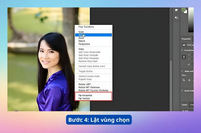 Cách lật một phần cụ thể 4