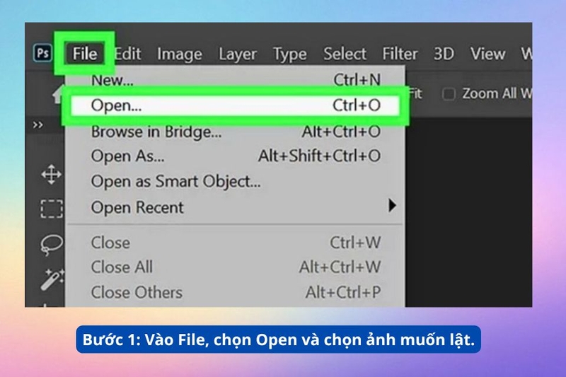 Cách lật toàn bộ hình ảnh 1