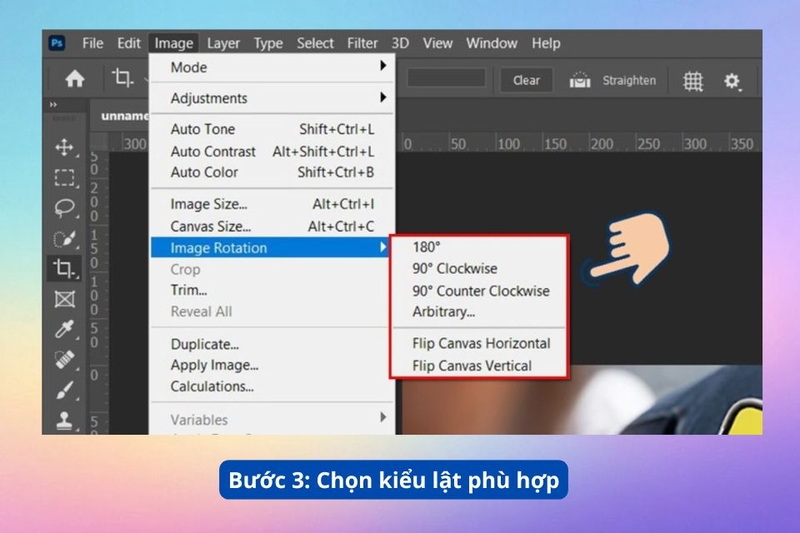 Cách lật toàn bộ hình ảnh 3