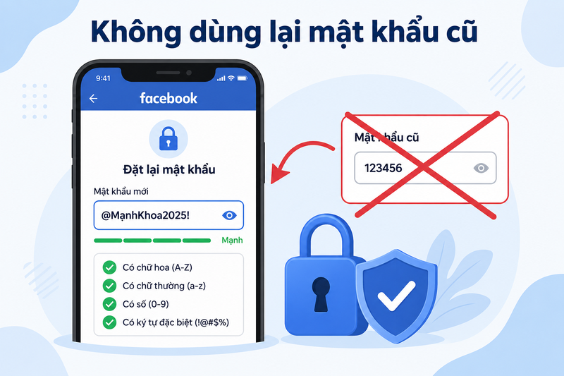 Không dùng lại mật khẩu cũ