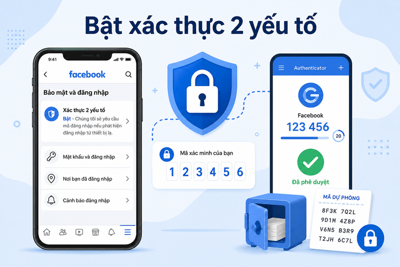 Bật xác thực hai yếu tố