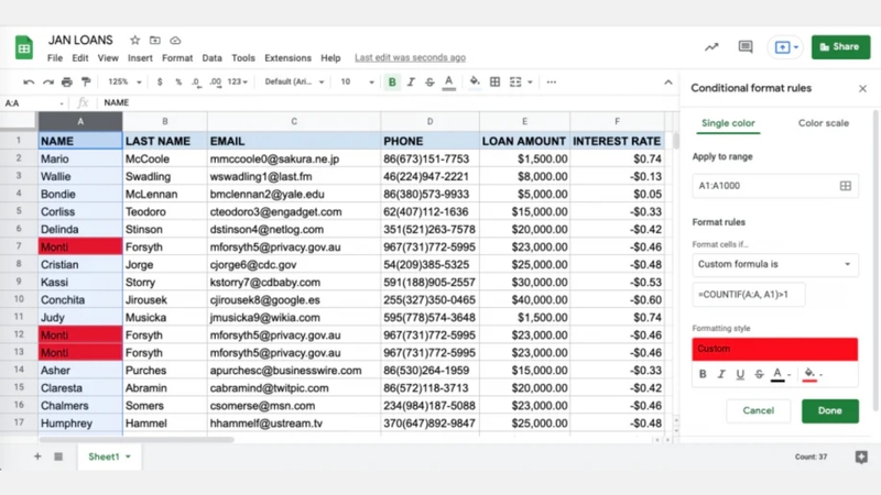 Cách lọc dữ liệu trùng nhau trên 2 sheet Excel (9)