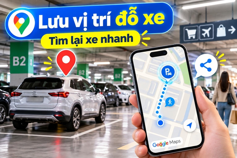 Cách lưu vị trí đỗ xe trong Google Map ảnh 1