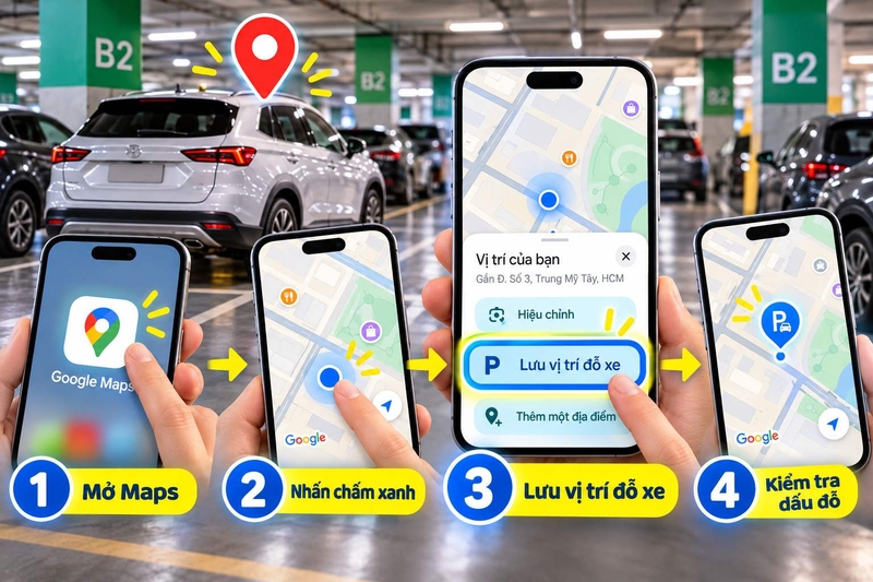 Cách lưu vị trí đỗ xe trong Google Map ảnh 2