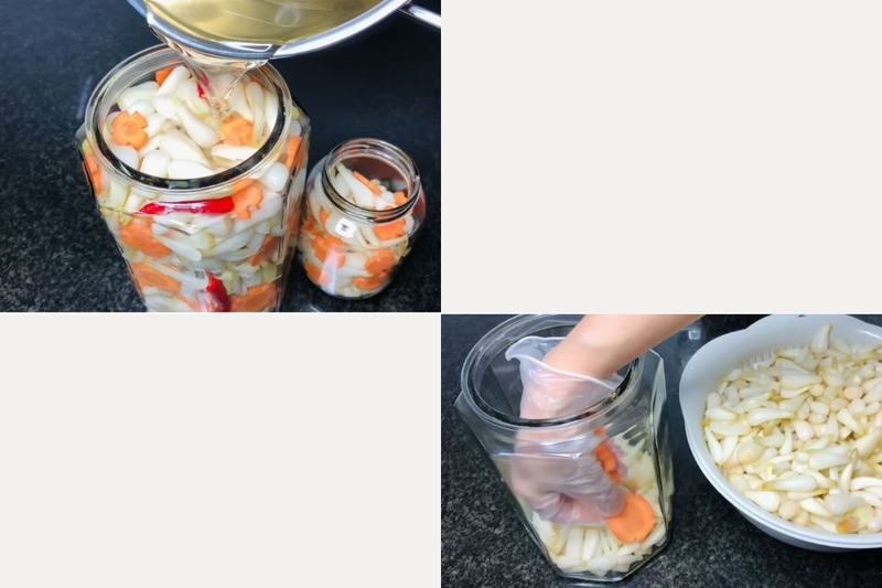 Hướng dẫn các bước muối củ kiệu