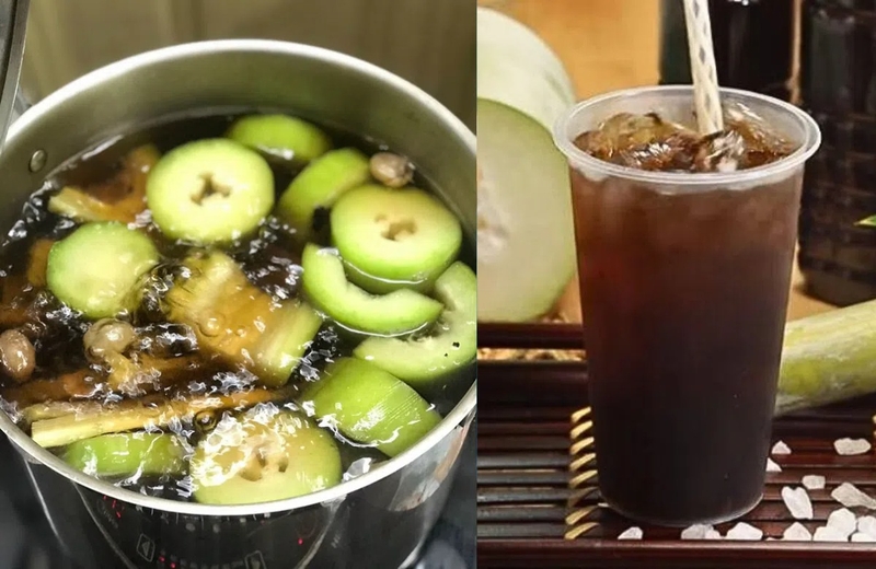 cách nấu trà bí đao với la hán quả 7