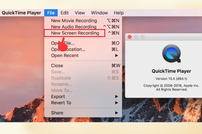 Cách quay phim màn hình MacBook bằng QuickTime Player 1