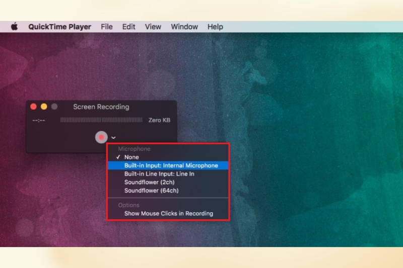 Cách quay phim màn hình MacBook bằng QuickTime Player 2