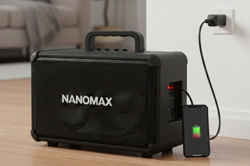 Cách sạc pin loa kéo Nanomax ảnh 4